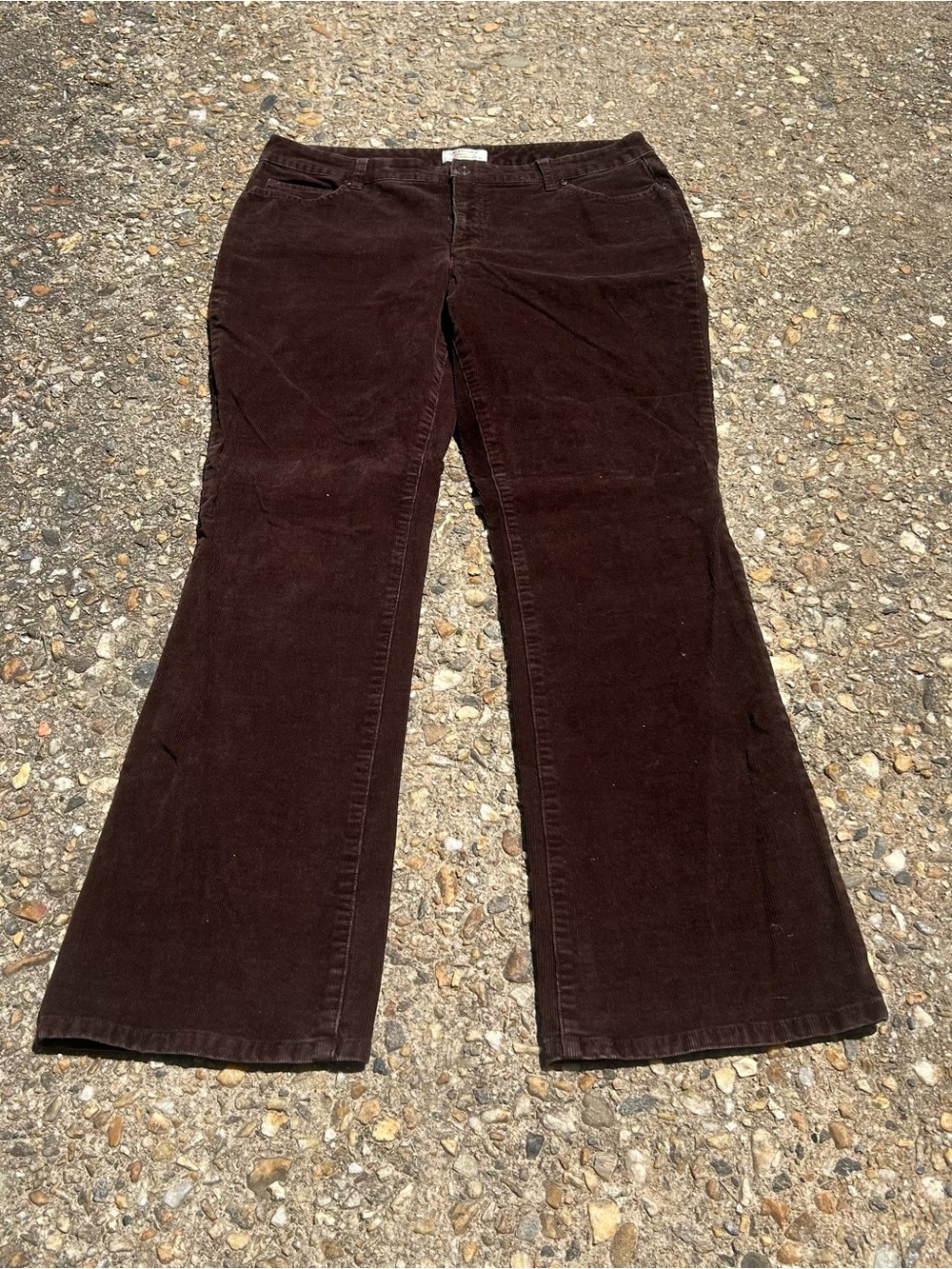 St. John's Bay Brown Corduroy Boot Cut Pants